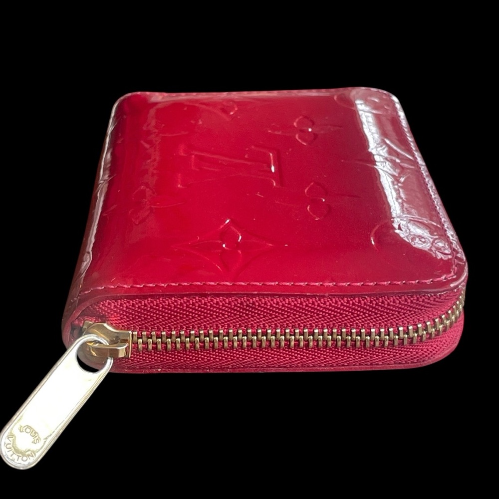 Louis Vuitton Vernis Zippy Coin Purse Pomme D’Amour Red Wallet - Picture 6 of 16